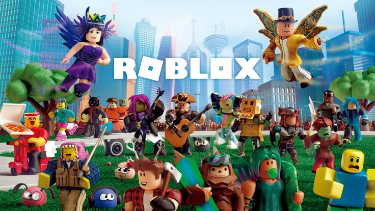 Avatar pemain dalam permainan Roblox dengan kostum unik di dunia virtual