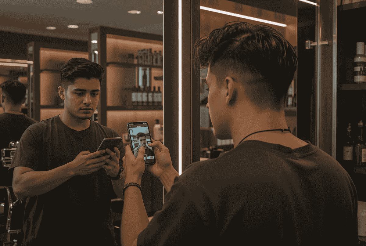 vlog editing tutorial dengan CapCut di kafe menggunakan smartphone