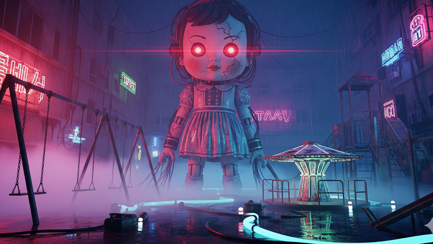 Boneka futuristik Lampu Merah Lampu Hijau Squid Game 2