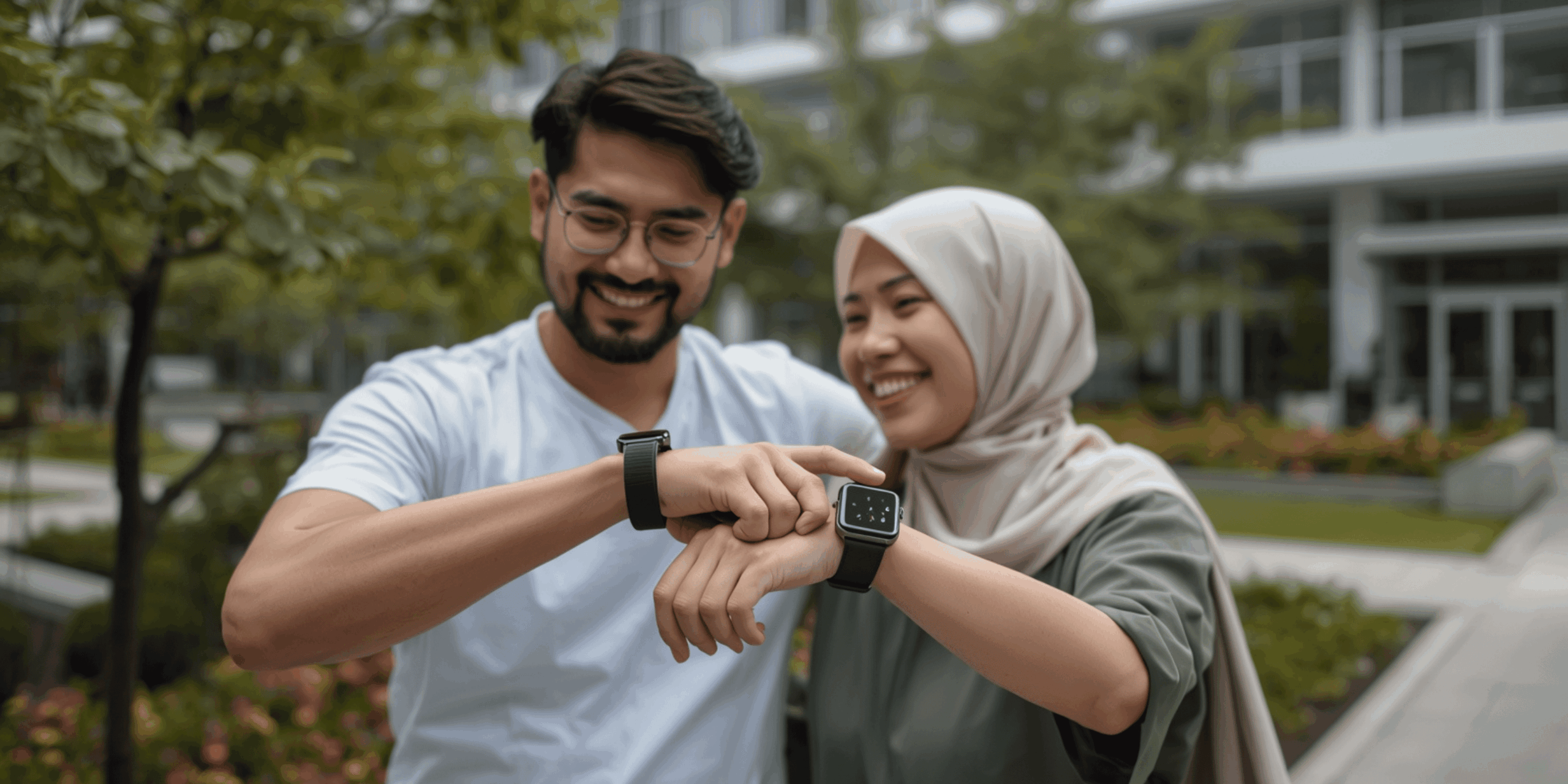 olahraga dengan smartwatch, teknologi & kesehatan, gaya hidup sehat