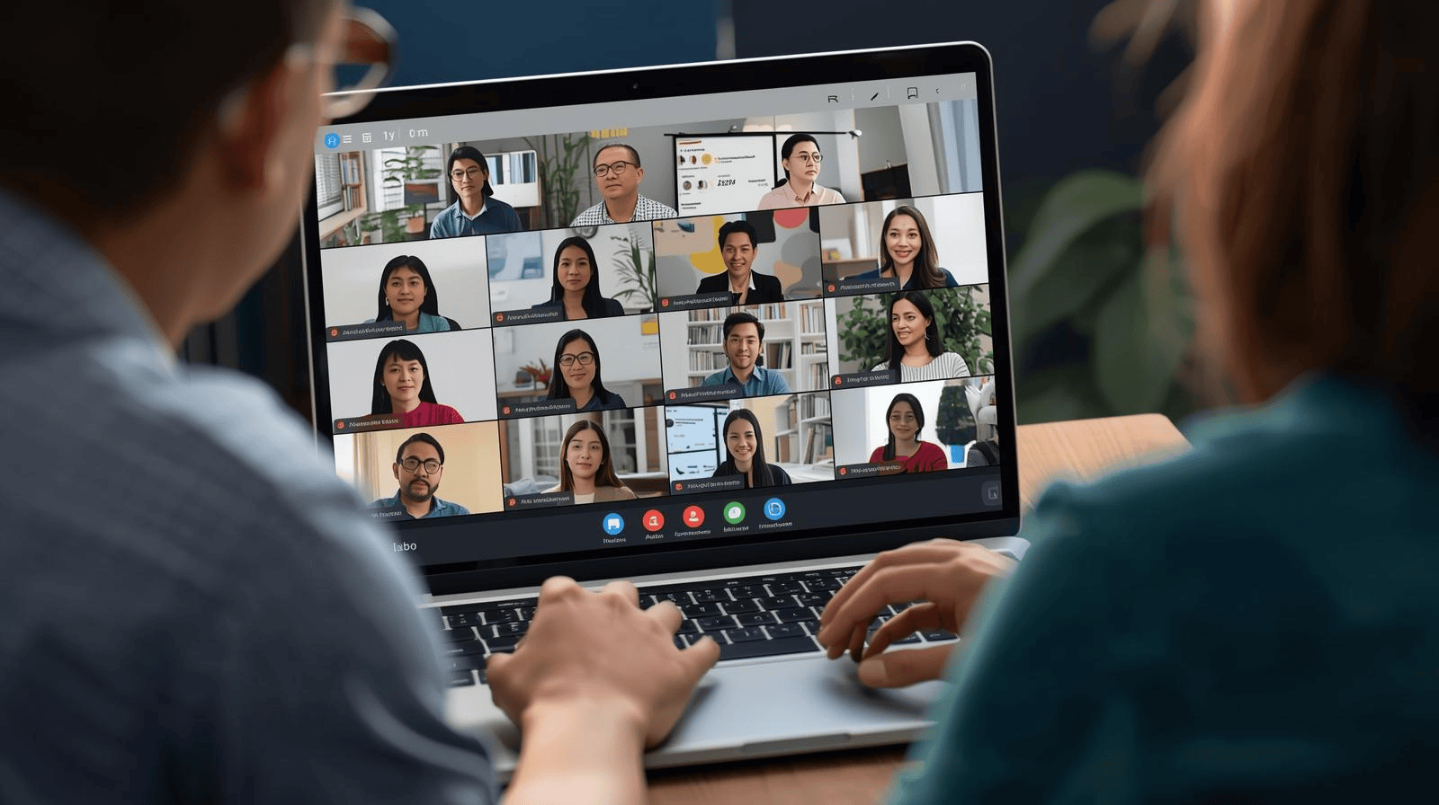 Kelas virtual interaktif dalam aplikasi belajar online