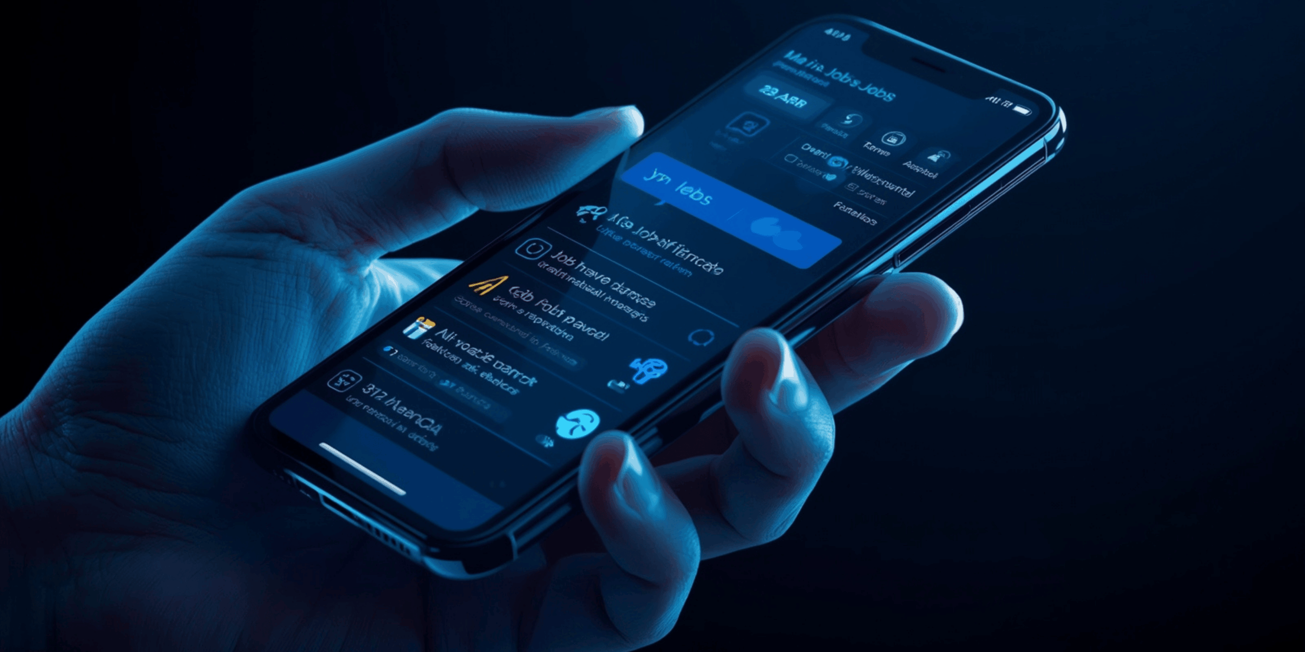 Tampilan fitur AI job matching pada aplikasi pencari kerja.