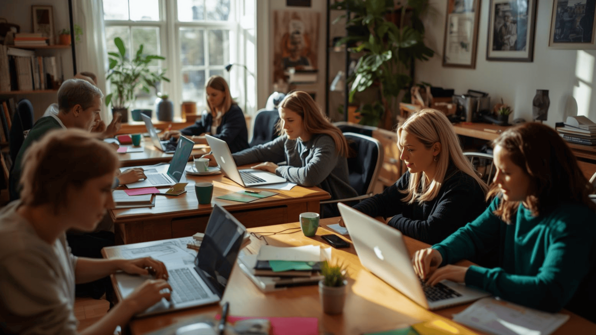 suasana belajar santai dan fokus