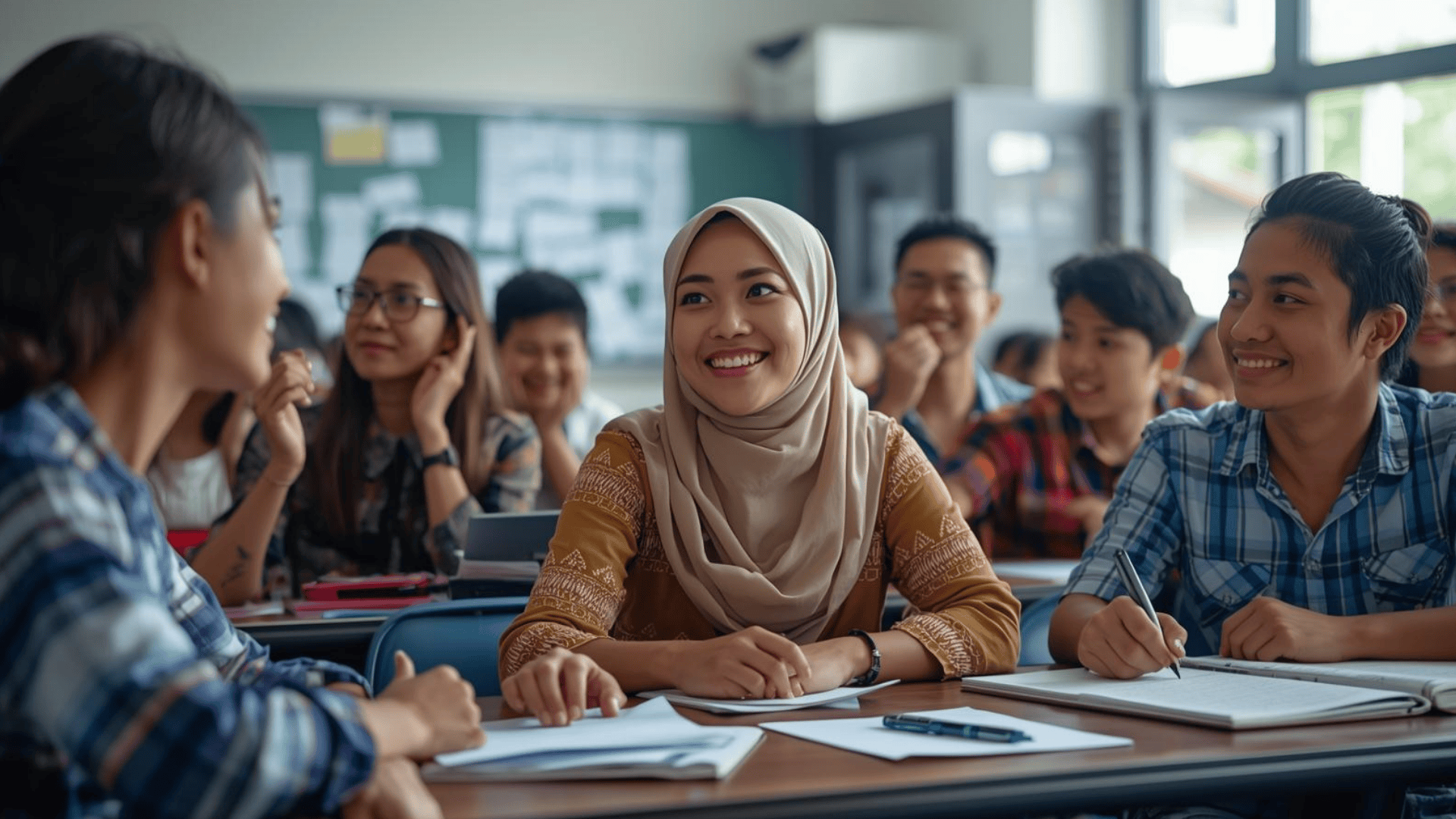 Guru menerapkan pembelajaran aktif